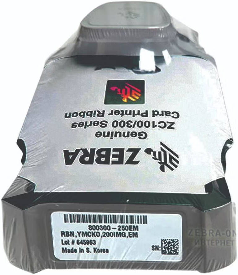 Zebra Ribbon ZC32 Original YMCKO 800300-250E 100/300 - S-Tech