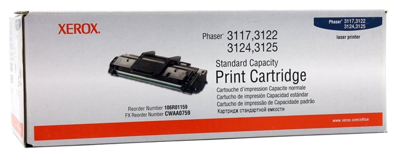 Xerox Toner Original Black 106R01159 3117/3122/3124/3125