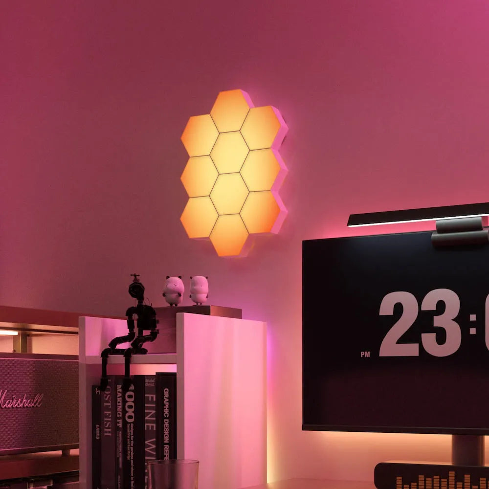 Cololight Pro Hexagon Light Kit - Flame|10 Pcs (Desk&Wall Light) LifeSmart