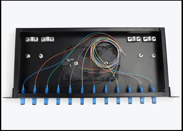 Opticable patch panel fiber 12 port with adapter and pigtel