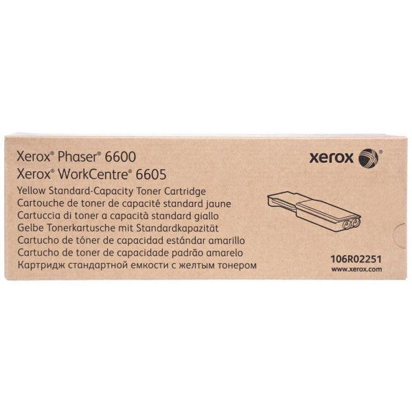 Xerox Toner Original Yellow 106R02251 STD-6600/6605