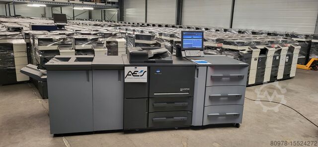 Konica Minolta Used Digital Accurio Press 6120 Black Machine-With papper deck+Finisher