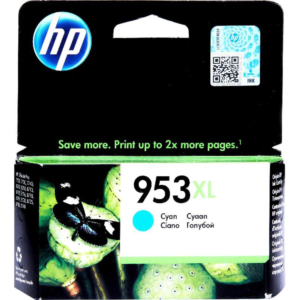 HP Ink Original 953XL/F6U16AE Cyan OFFICEJET PRO 8710