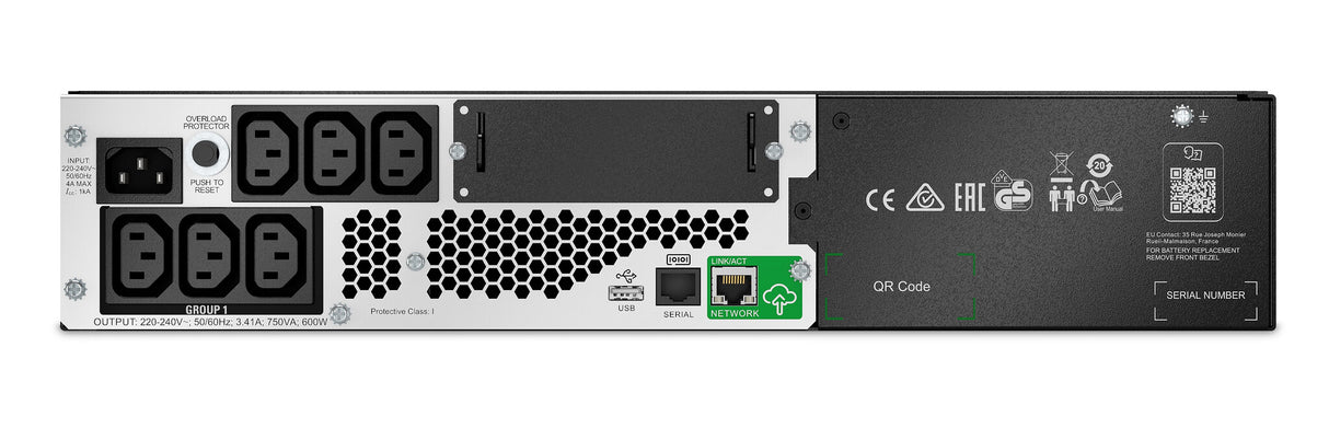 APC Back-UPS 750VA | Tower | 230V | 4x IEC C13 Outlets | Automatic Voltage Regulation (AVR)