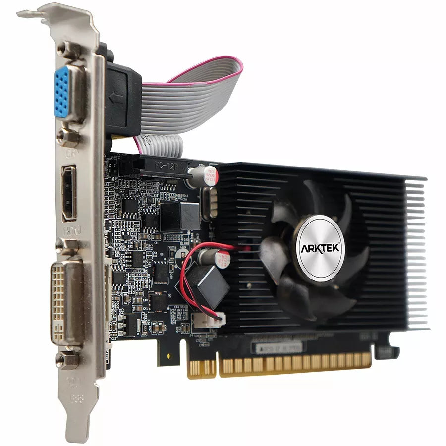 Arktek GeForce GT 610 | 2GB DDR3 | 64-Bit | VGA / HDMI / DVI | Low Profile Graphics Card