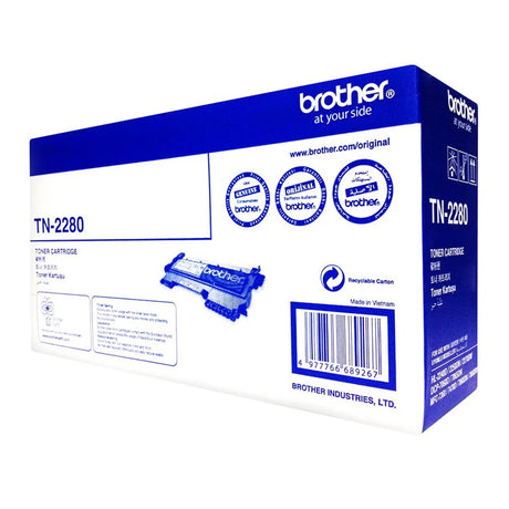 Brother Toner Original Black TN-2280 HL-2240D/2250DN/2270DW/DCP-7060D/7065DN/MFC-7290/7360/7470D/7860DN/7860DW/FAX-2840/2950 - S-Tech