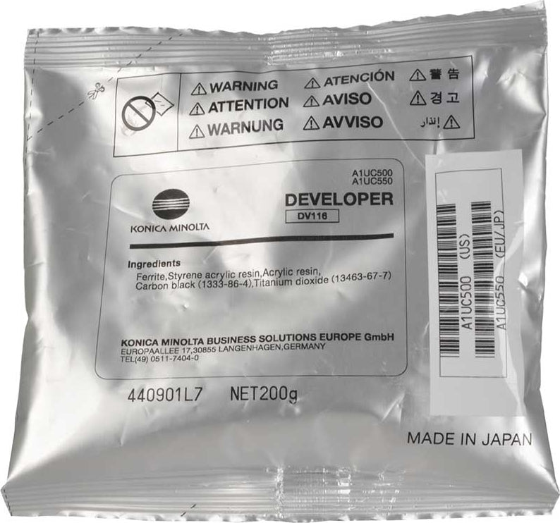 KonicaMinolta DEVELOPER Original Black DV-116 BH-164/184/185/195/215 - S-Tech