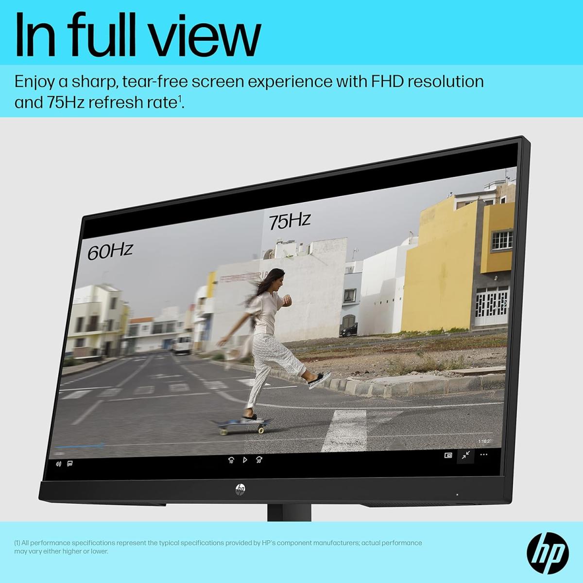 HP P24v G5 | 24" FHD IPS Monitor | HDMI & VGA | 75Hz | Anti-Glare | Low Blue Light | 3-Year Warranty