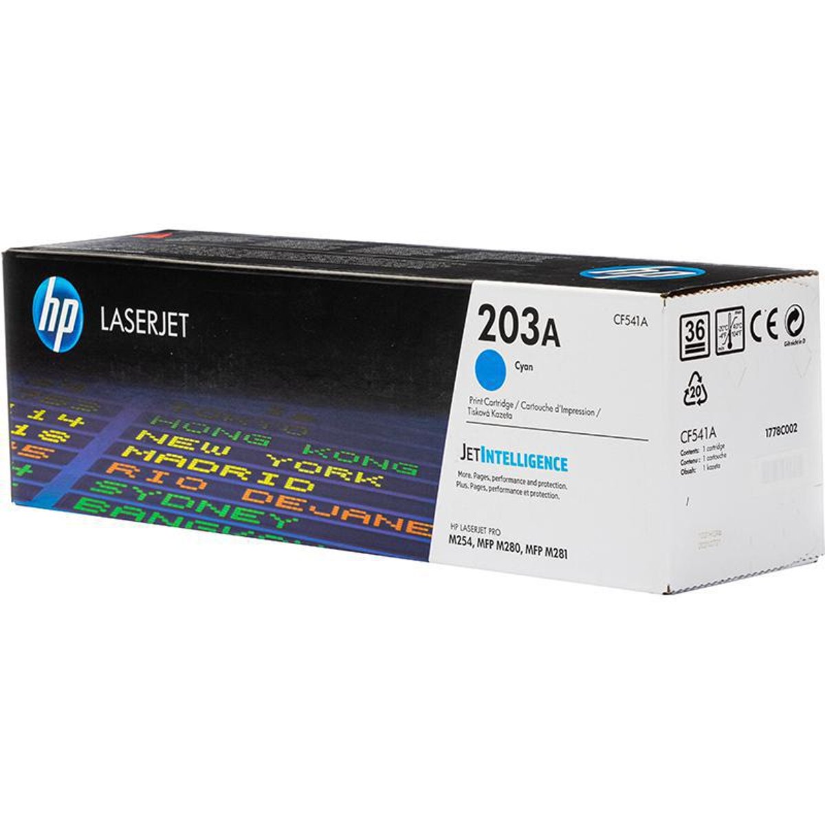 HP Toner Original 203A/CF541A Cyan M254/M280/M281