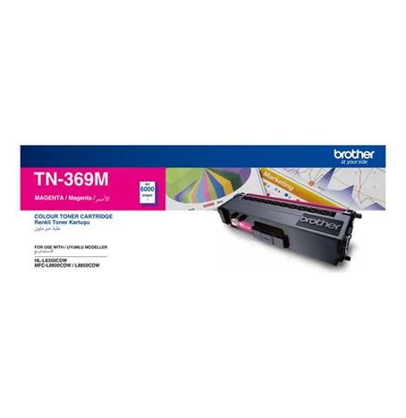 Brother Toner Original Megenta TN-369 HIGH CAP-HL-L8350CDW/MFC-L8600CDW/MFC-L8850CDW