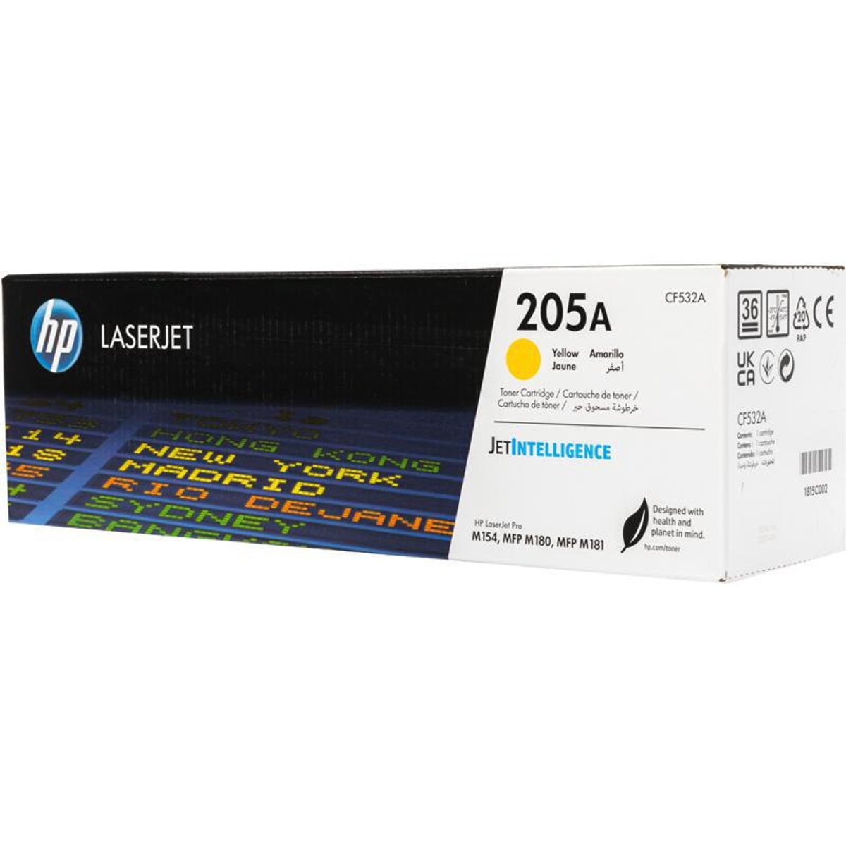 HP Toner Original 205A/CF532A Yellow  MFP-M180/181