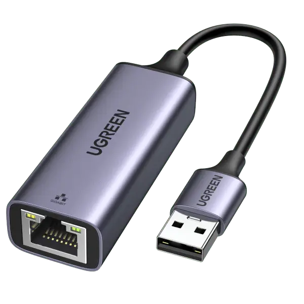 UGREEN USB to RJ45 Ethernet Adapter Aluminum Case (Space Gray)50922