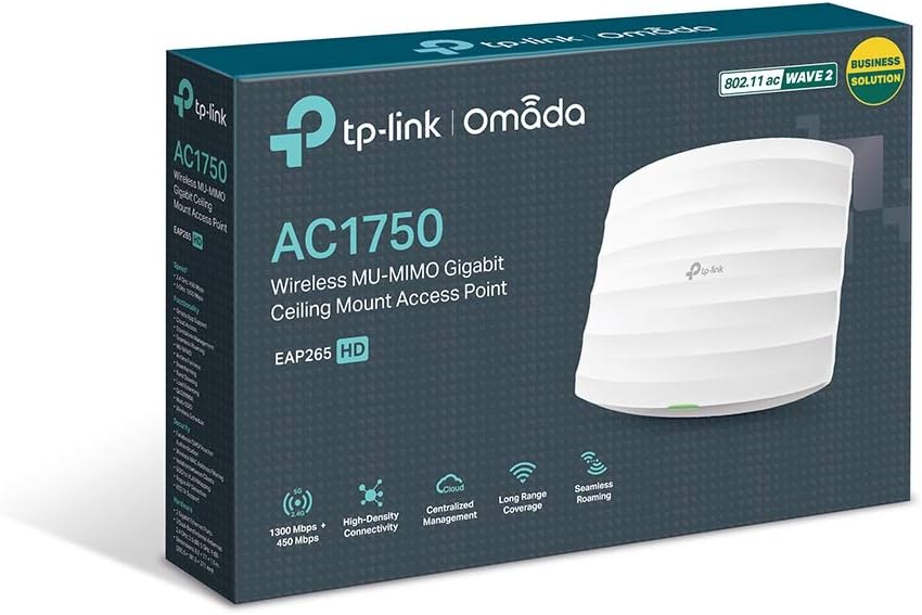 TP-Link EAP265 HD AC1750 Ceiling Mount Dual-Band Wi-Fi Access Point