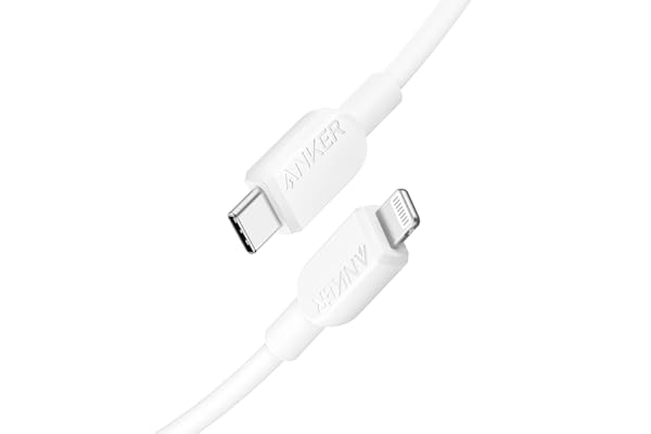Anker USB C to Lightning Cable, 310 USB-C to Lightning Cable(White, 6ft), MFi Certified, Fast Charging Cable for iPhone 14 Plus 14 14 Pro Max 13 13 Pro 12 11 X XS XR (Charger Not Included)