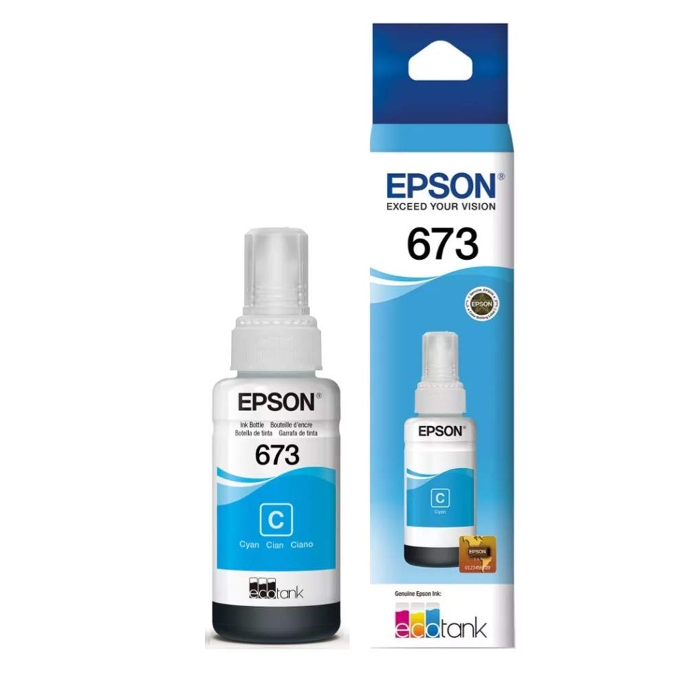 Epson Ink Original Cyan T673 L800/l805l810/l850/l1800 / C13T67324A