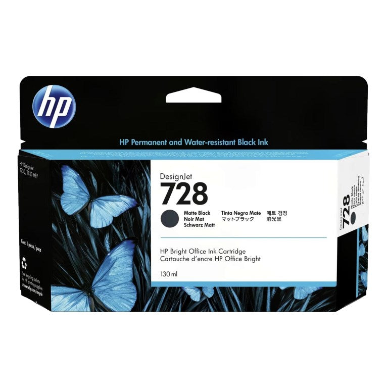 HP Ink Original Matte Black 728/3WX25A PLOTTER/T730/T830 130ML