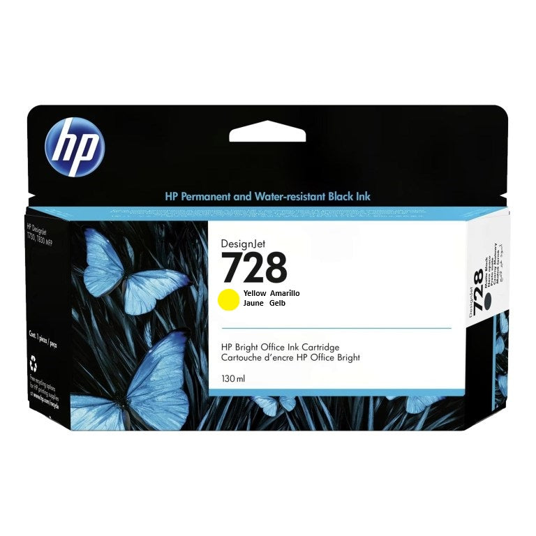HP Ink Original Yellow 728/F9J65A PLOTTER T730/T830 130ML
