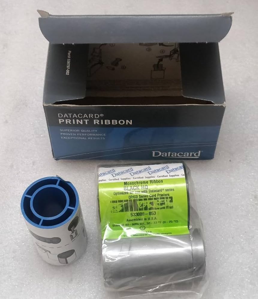 Data Card Ribbon Original Black 533000-053 CP/CD