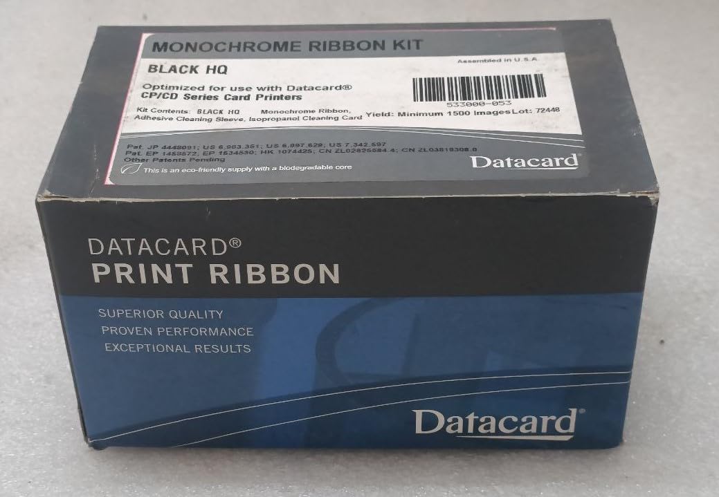 Data Card Ribbon Original Black 533000-053 CP/CD