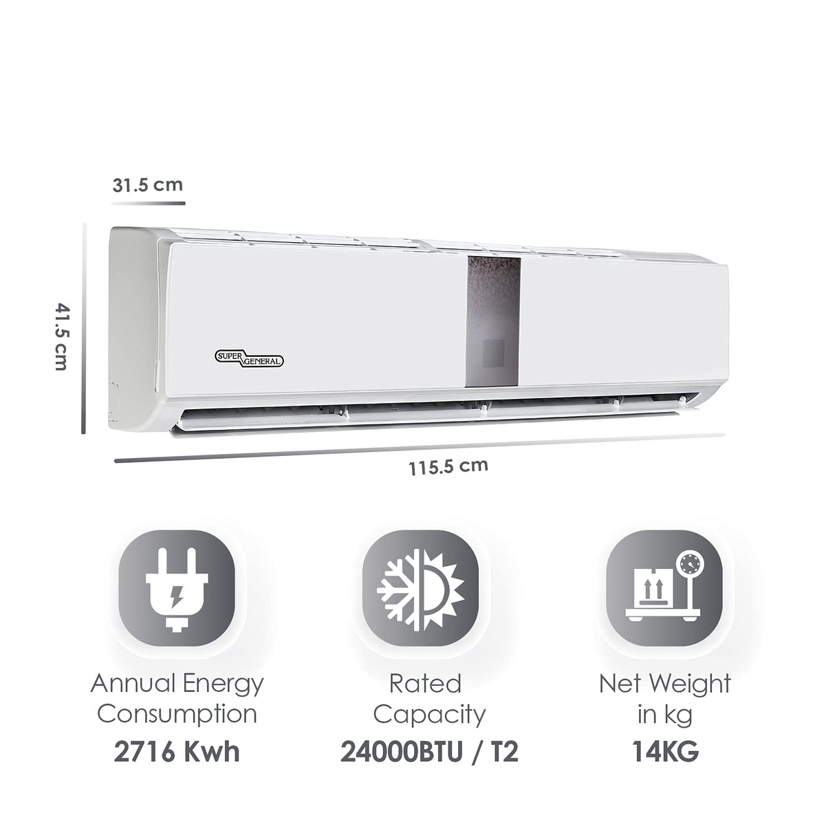 SUPER GENERAL AC 24,000 BTU