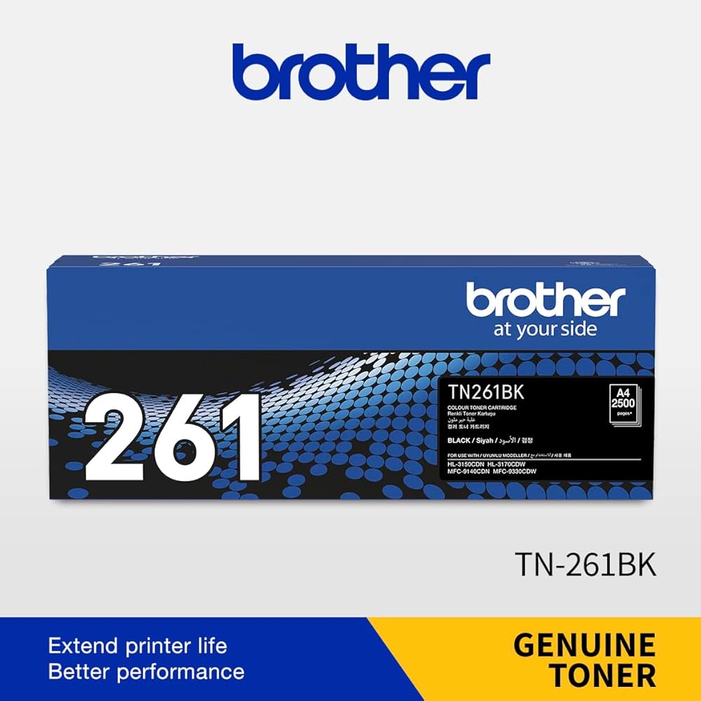 Brother Toner Original Black TN-261 HL-3150/3170/MFC-9140//9330CDW - S-Tech