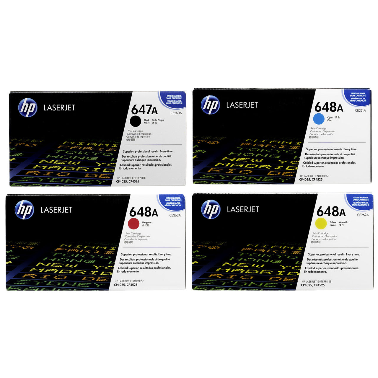 HP Toner S-TECH Multipack 647A 648A (CE260A CE261A CE262A CE263A) 4025 4525dn