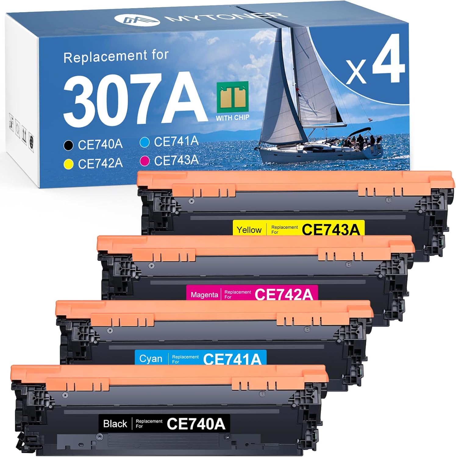 HP Toner S-TECH Multipack 307A (CE740A CE741A CE742A CE743A) LJ-5225