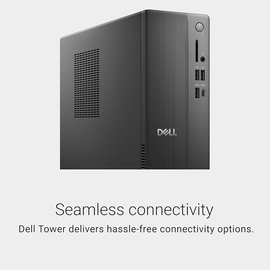 Dell Tower ECT1250 | Intel Core i3-14100 | 8GB DDR5 | 512GB NVMe SSD | Wi-Fi 6 | Bluetooth | Ubuntu | Keyboard & Mouse