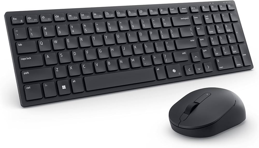 Dell Pro KM555 Compact Silent Wireless Keyboard and Mouse Combo with USB Receiver | 580-BBVR