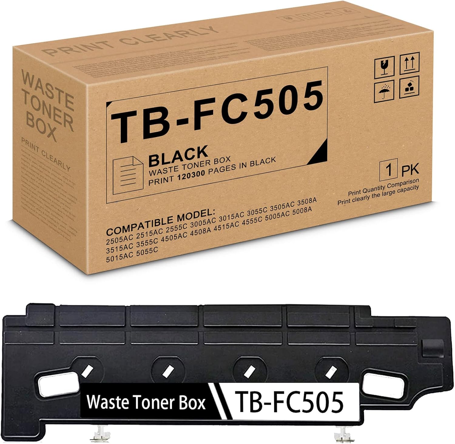 حبر توشيبا الأصلي المعاد تدويره باللون الأسود TB-FC505 5015/4515