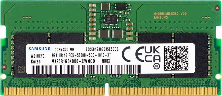 SAMSUNG RAM DDR5 So-dimm 16GB 5600MT LAPTOP | 16gb |
