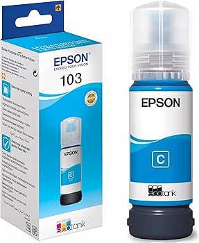 Epson Ink Original Cyan 103 65ML C13T00S24A L1110/L3100/L3110