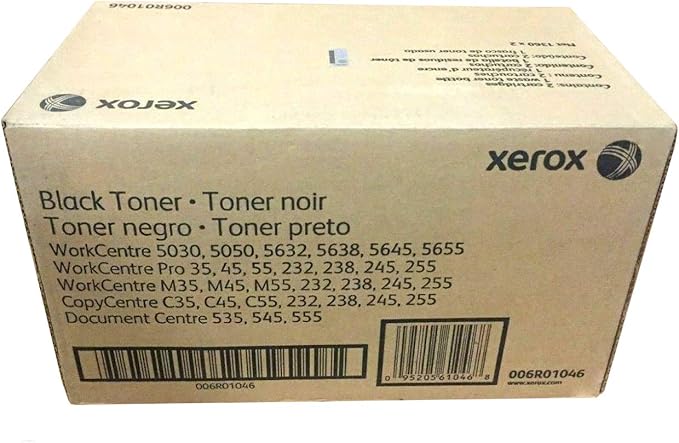 Xerox Toner Original Black 006R01046 5030/5050/5632/5638/5645/5655/5735/5745/5755/PRO 45/55/232/238