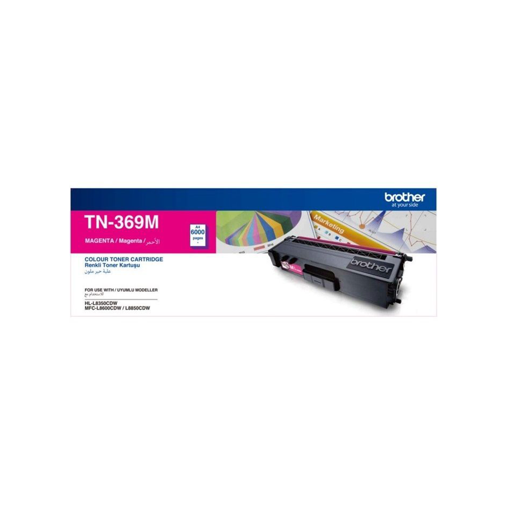 Brother Toner Original Megenta TN-369 HIGH CAP-HL-L8350CDW/MFC-L8600CDW/MFC-L8850CDW