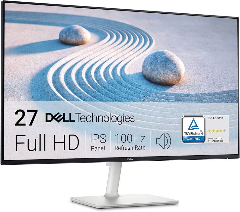 Dell S2725H | 27" FHD IPS Monitor | 75Hz | 2x HDMI | Built-in Dual 5W Speakers | Ultra-Thin Bezel Design