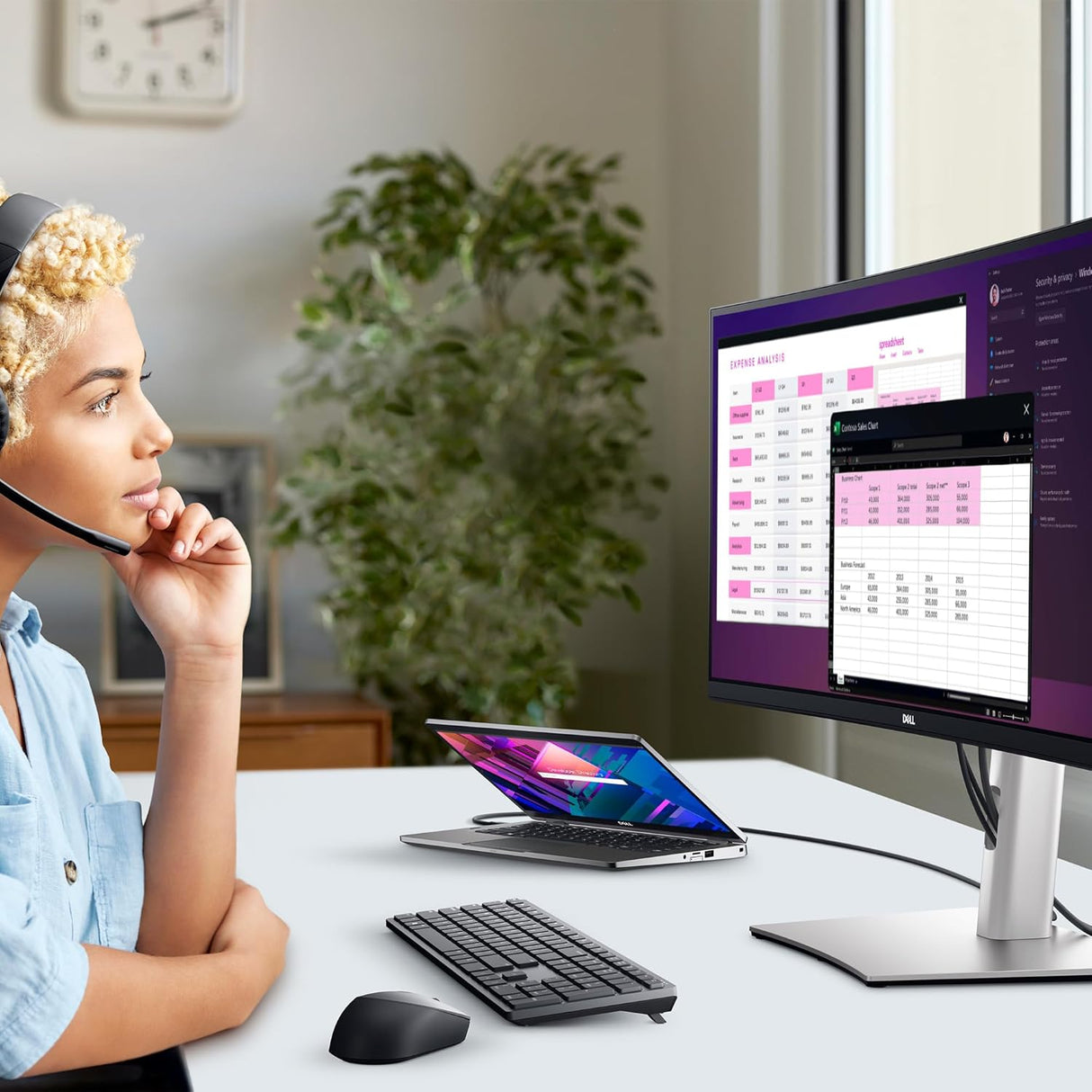 DELL Monitor Curved P3424WE USB C Hub 86.5cm 34" Inch 3 Year WUE ( 210-BGTY )