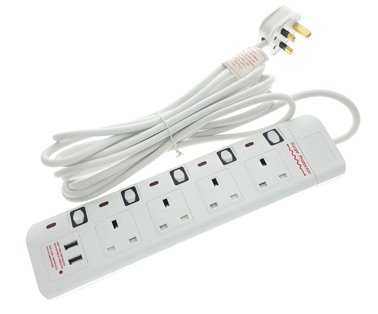 Non-Brand Power Extension 5 Meter /4 Port (Germany)