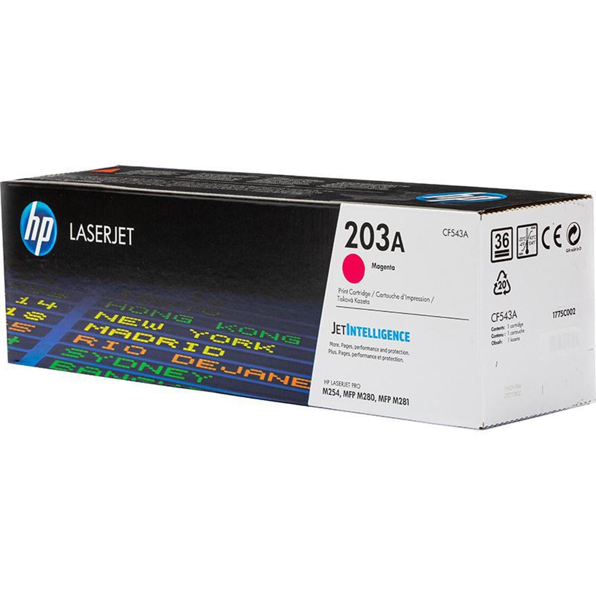 HP Toner Original 203A/CF543A Magenta M254/M280/M281