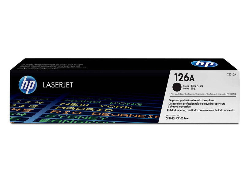 HP Toner Original 126A/CE310A Black CP1025