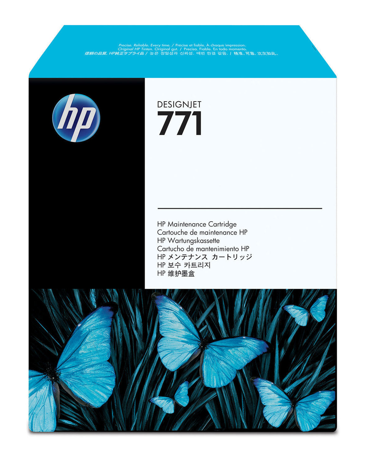 طقم صيانة HP خرطوشة صيانة DESIGNJET الأصلية باللون الأسود 771/CH644A