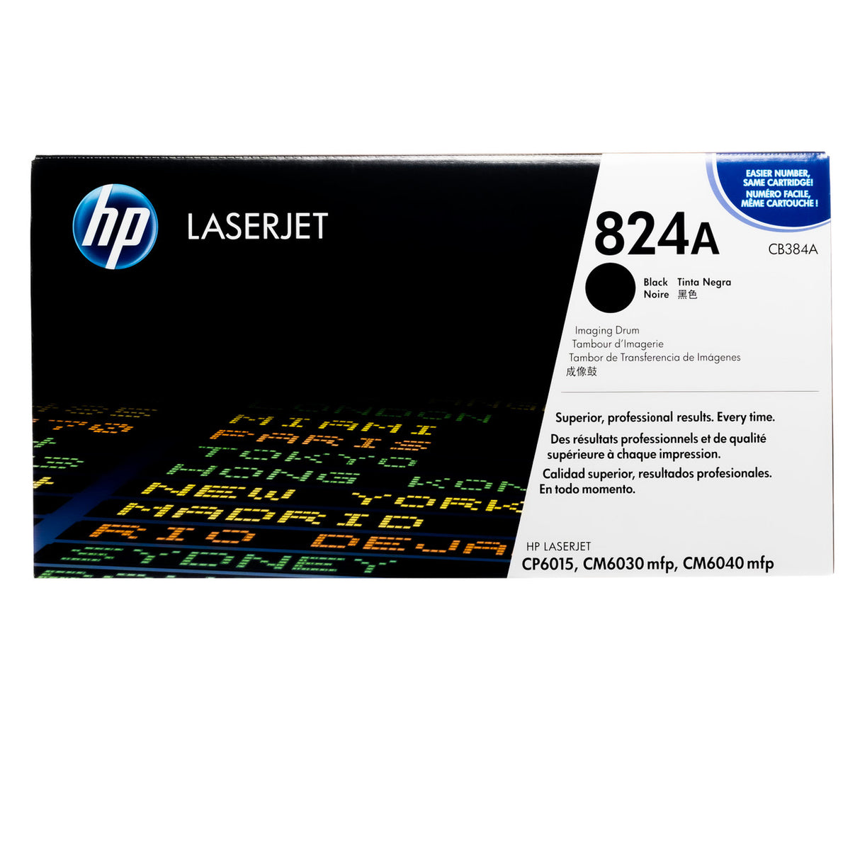 وحدة طبلة HP الأصلية باللون الأسود 824A/CB384A