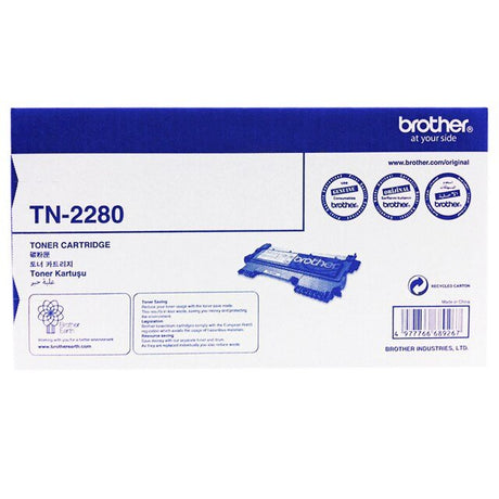 Brother Toner Original Black TN-2280 HL-2240D/2250DN/2270DW/DCP-7060D/7065DN/MFC-7290/7360/7470D/7860DN/7860DW/FAX-2840/2950 - S-Tech