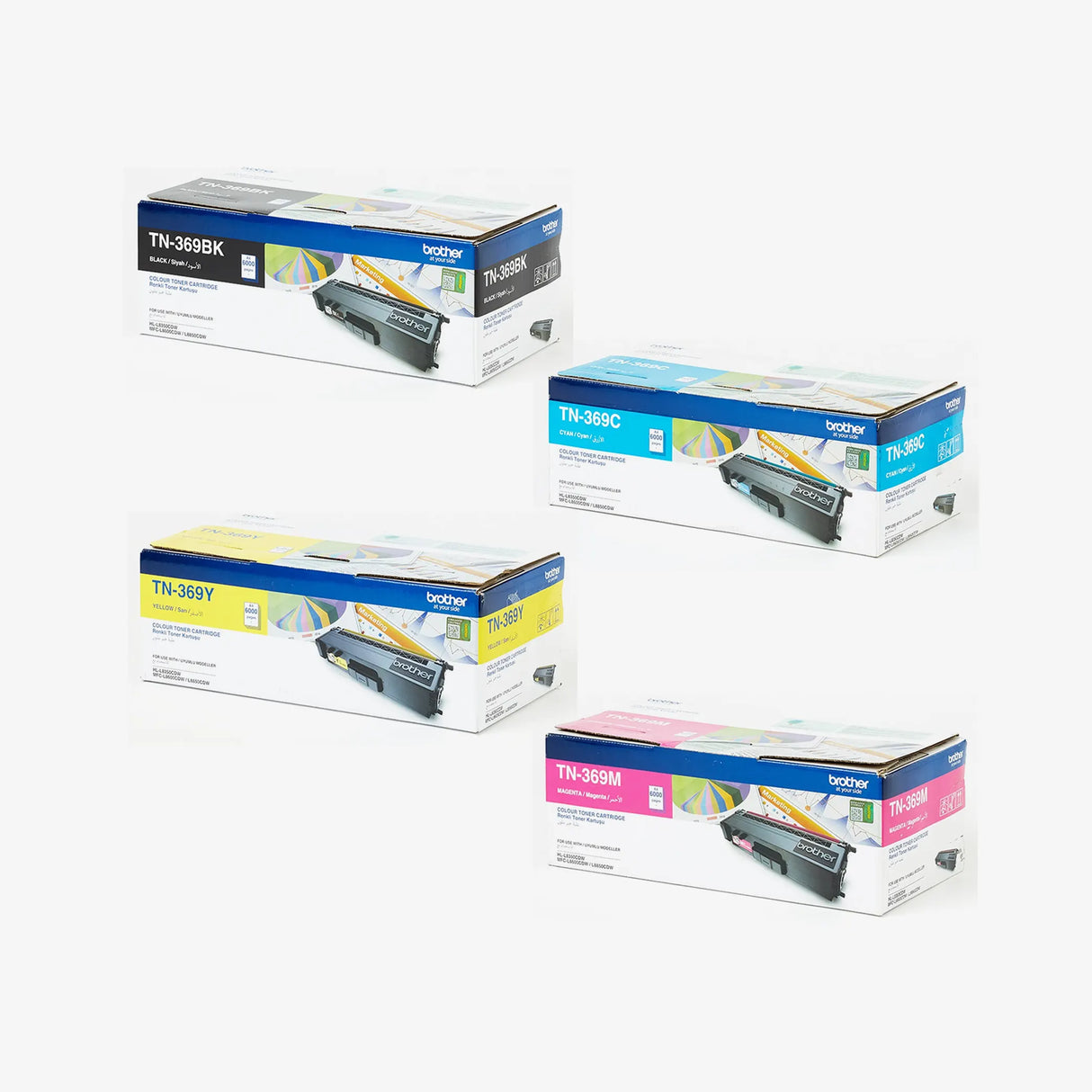 Brother Toner Original CYAN TN-369 HIGH CAP-HL-L8350CDW/MFC-L8600CDW/MFC-L8850CDW