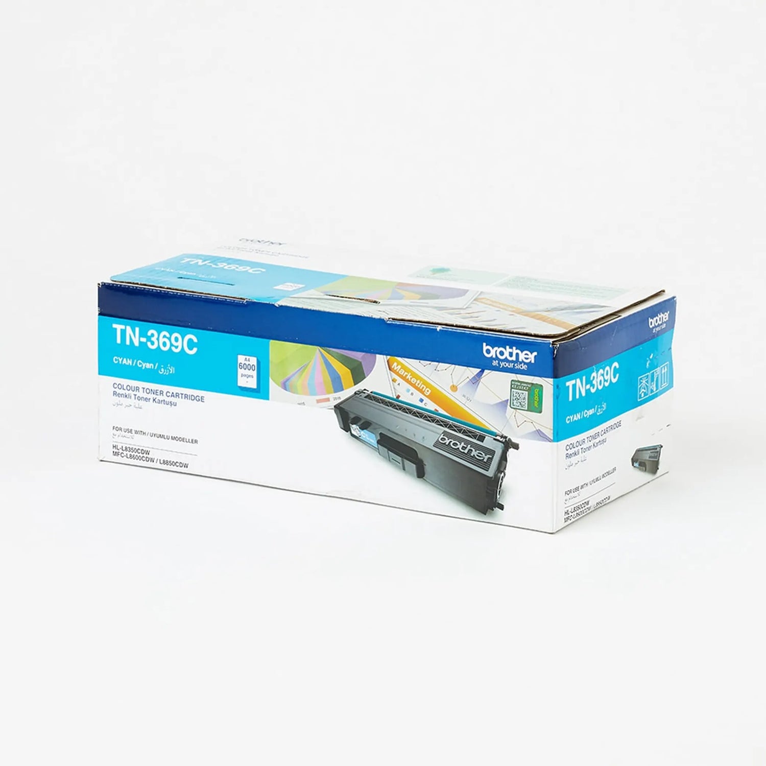 Brother Toner Original CYAN TN-369 HIGH CAP-HL-L8350CDW/MFC-L8600CDW/MFC-L8850CDW