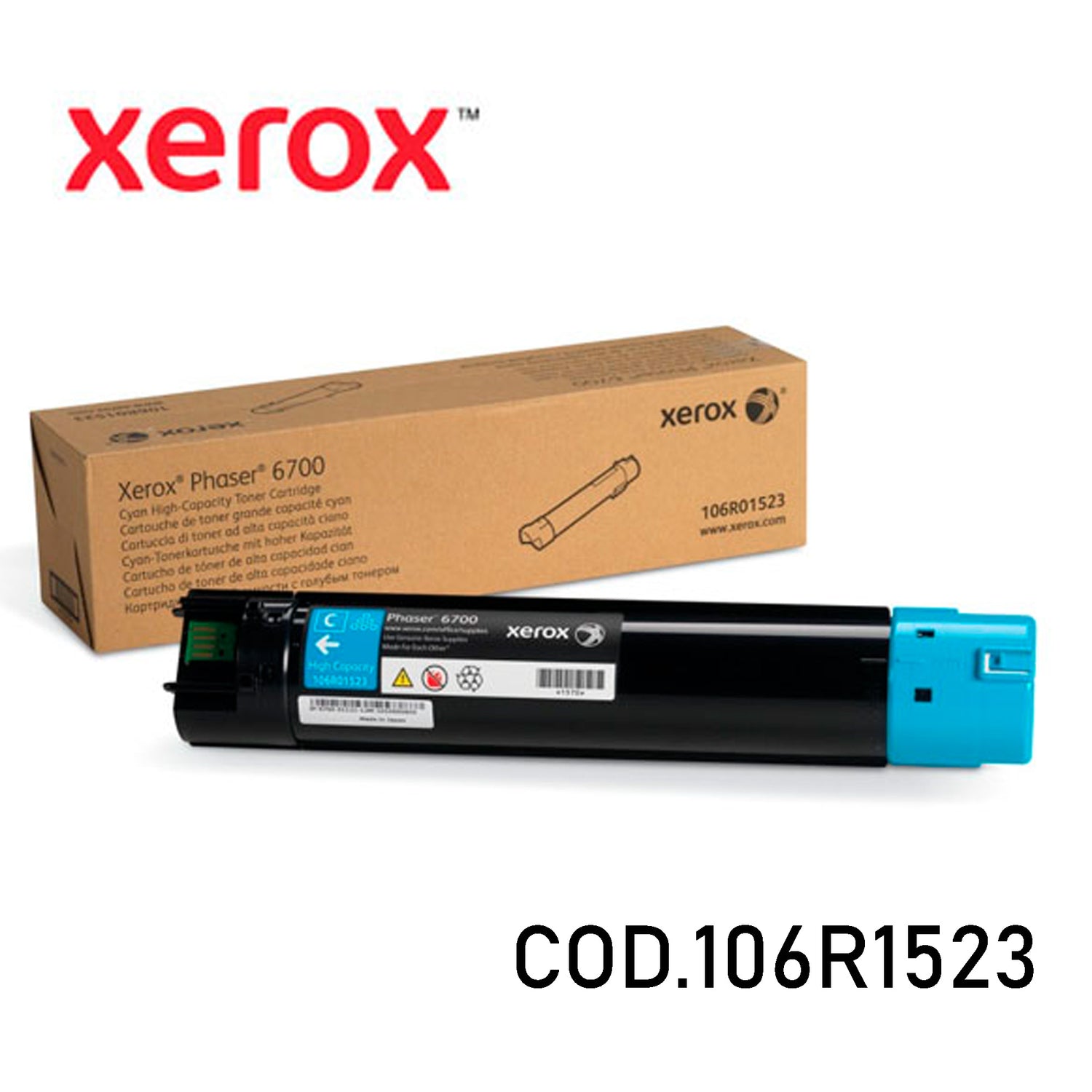 Xerox Toner Original Cyan 106R01523 HC-6700