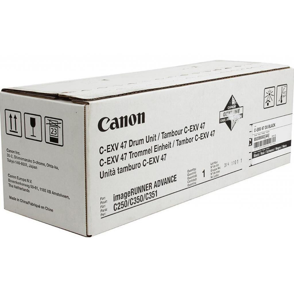 وحدة الطبل Canon الأصلية باللون الأسود C-EXV-47/8520B002AA IR-C250/351/255/350