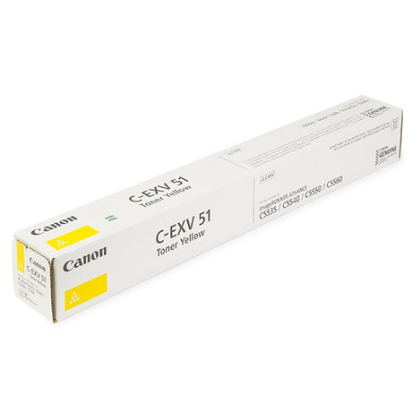 Canon Toner Original Yellow C-EXV-51-LOW CAPACITY C5535/C5540i/C5550i/C5560i/C5735i/C5740i/5750i/C5760i - S-Tech