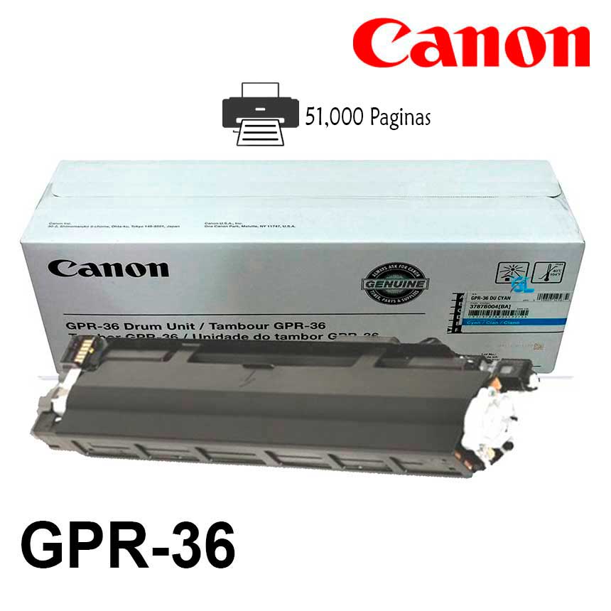 وحدة طبلة Canon الأصلية سماوي GPR-36/C-EXV34 XV-34 IRC-2020/2025/C2220/C2225/C2230