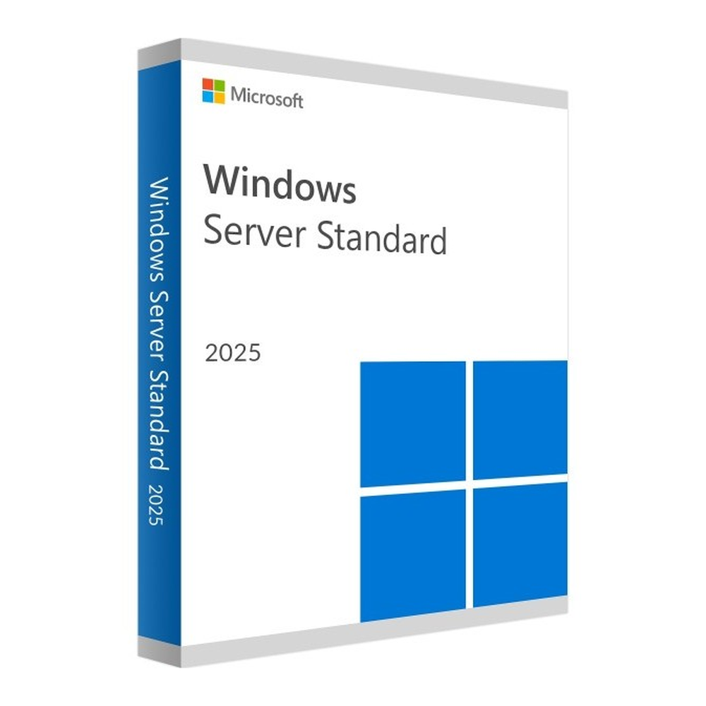 Microsoft Windows Server 2025 Standard | 16-Core | English | DSP OEI DVD | Lifetime License