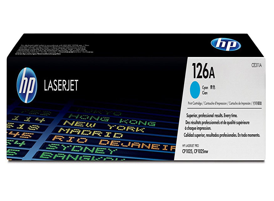 HP Toner Original 126A/CE311A Cyan CP1025